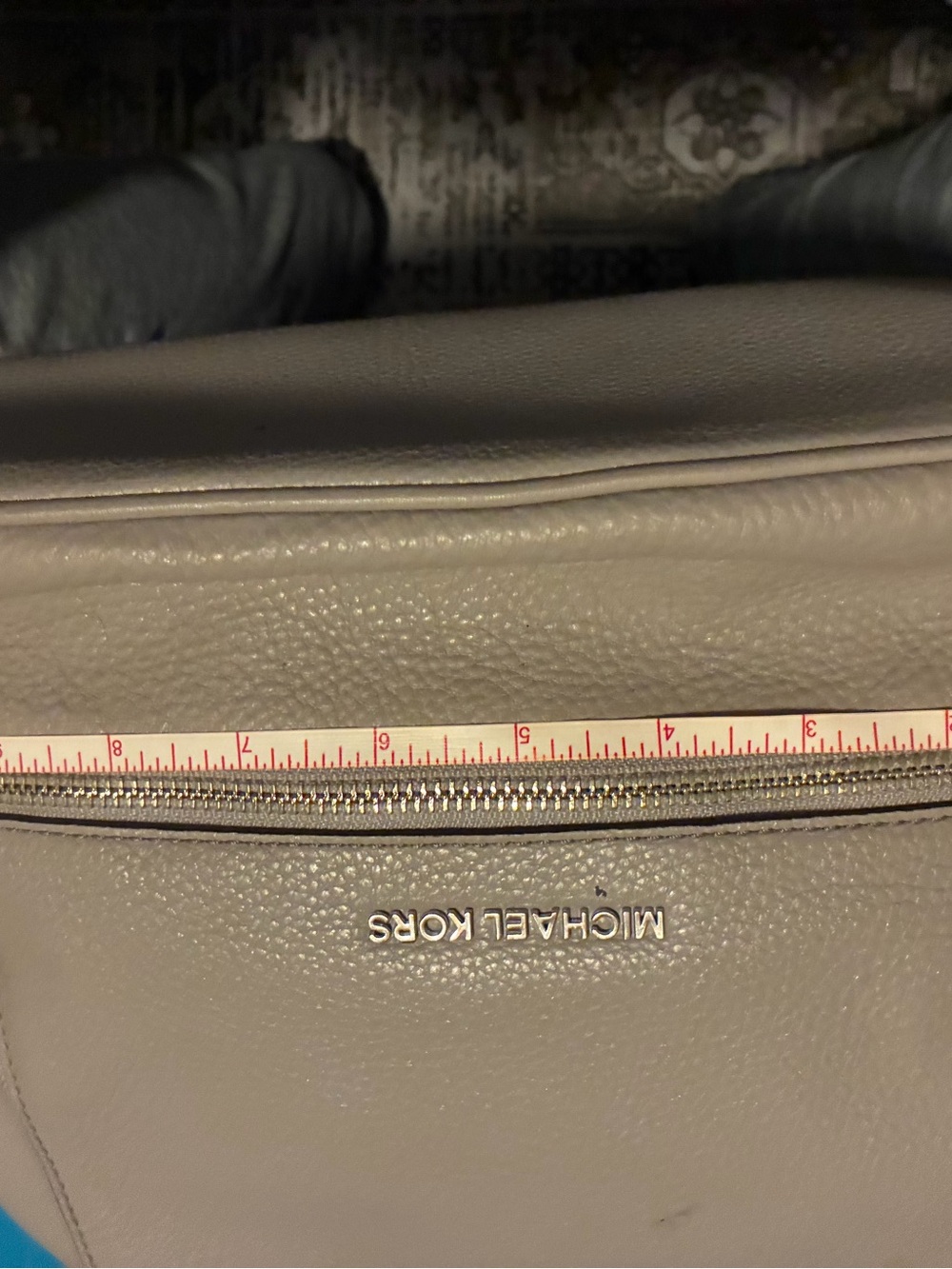 DEAL OF THE DAY!! Michael Kors Pebbled Leather Backpack in Taupe Gray - Picture 11 of 12